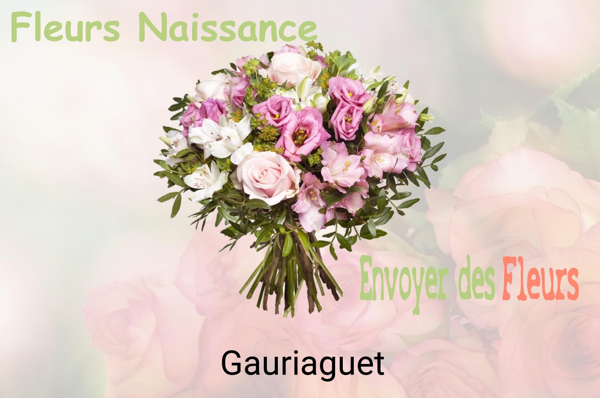 Bouquet de fleurs de naissance livré à Gauriaguet